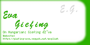 eva giefing business card